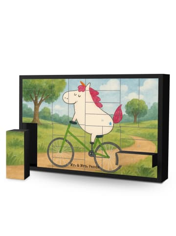 Mr. & Mrs. Panda Befüllbarer Adventskalender Einhorn Radfahrer D... in Weiß