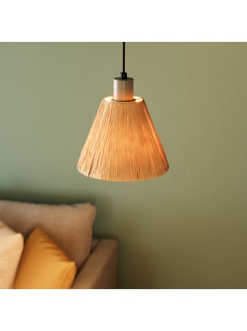Osram Pendelleuchte Decor Raffia grün-braun, E27, 200 mm