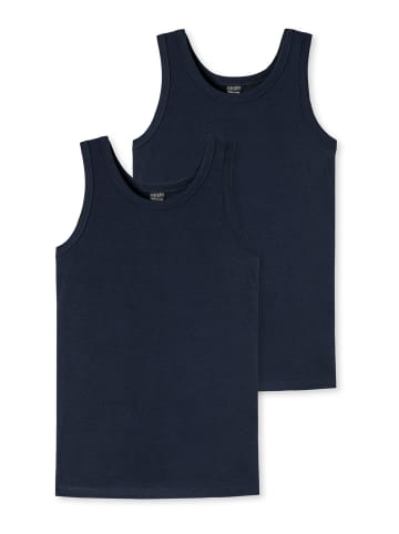 Schiesser Tank-Tops 2er-Pack Basic Kids in nachtblau