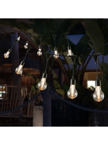 MARELIDA LED Lichterkette 20 Filament Glühbirnen für Außen koppelbar L: 9,5m