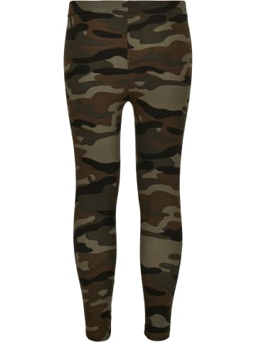 Urban Classics Leggings in braun Flecktarn