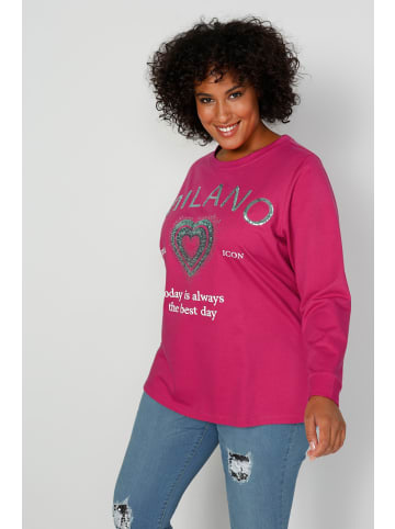 MIAMODA Sweatshirt in hibiskuspink