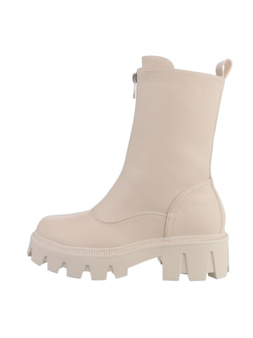 Ital-Design Stiefelette in Beige