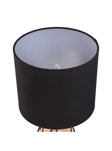 home24 Tischleuchte Hirsholm I in Schwarz / Braun