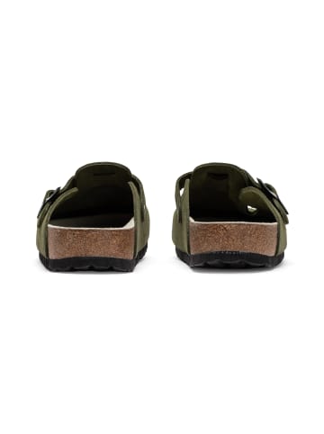 VITAFORM Veloursleder Clogs in avocado