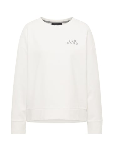 ELBSAND Sweatshirt Tilla in Cloud White