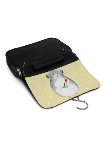 Mr. & Mrs. Panda Waschtasche Chinchilla Blume ohne Spruch in Gelb Pastell