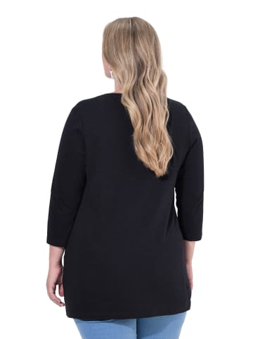 MIAMODA Longsleeve in schwarz