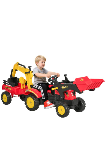 HOMCOM Tretauto in Rot 179L x 42B x 59H cm