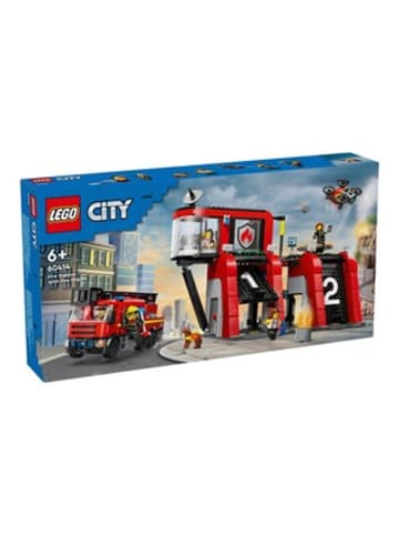 LEGO 60414 Feuerwehrstation mit Drehleiterfahrzeug in Mehrfarbig