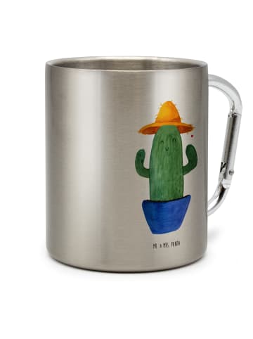 Mr. & Mrs. Panda Tasse Kaktus Hut ohne Spruch in Silber