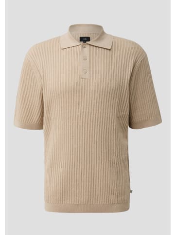 QS Polo-Shirt in 9306_beige