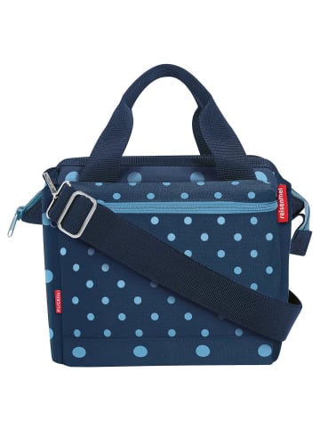KLICKfix reisenthel Roomy 4 - Lenkertasche 24 cm (leo nero) in mixed dots blue