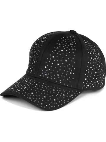 styleBREAKER Baseball Cap mit Strass in Schwarz