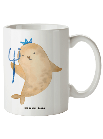 Mr. & Mrs. Panda XL Tasse Sternzeichen Wassermann ohne Spruch in Weiß