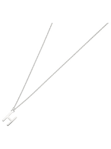 Smart Jewel Collier Mit Buchstabe H in Silber