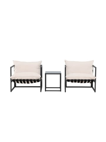 ebuy24 Loungeset Messina Schwarz 40 x 50 cm