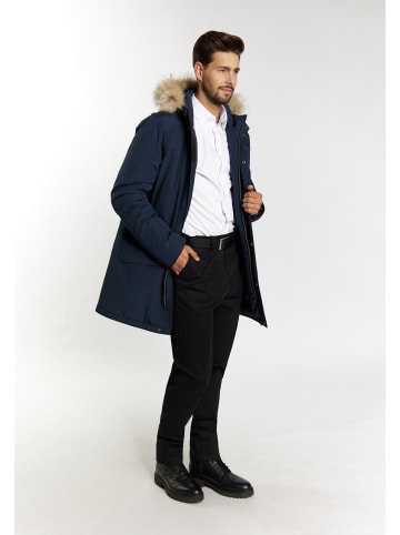 DreiMaster Klassik Parka + Shopping Bag - Set in Nachtblau