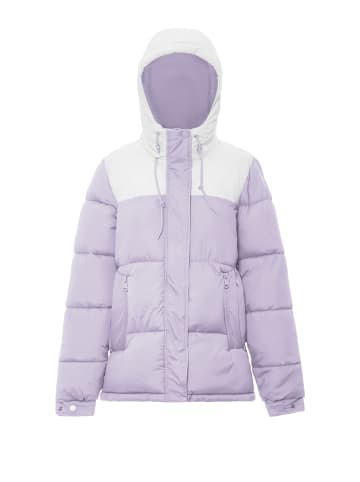 Bococa Damen Wattierte Steppjacke in Lavendel Wollweiss