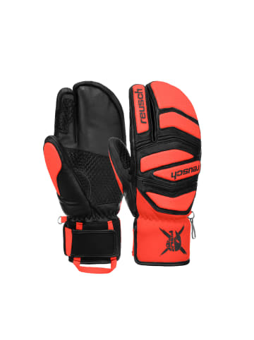 Reusch 3-Finger Handschuhe Worldcup Warrior Lobster in 7809 black / fluo red