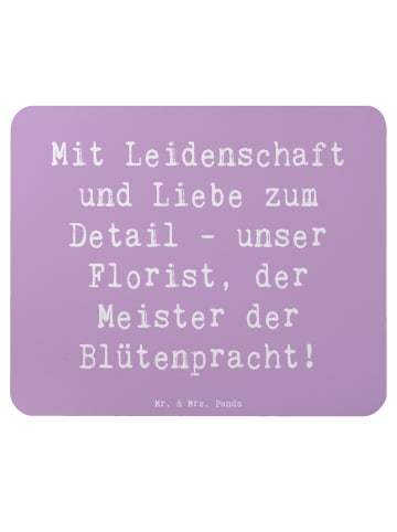 Mr. & Mrs. Panda Mauspad Spruch Florist Kunst mit Spruch in Lavendeltraum