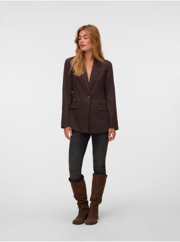 Vero Moda Einreihiger Blazer in Chocolate Torte