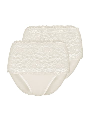 Nina von C. 2er Pack Damen Taillenslip in champagner