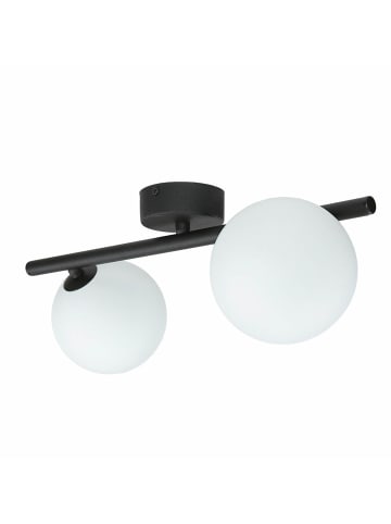 Licht-Erlebnisse Deckenlampe (B)22 x (L)43 x (H)15 cm in Schwarz Weiß