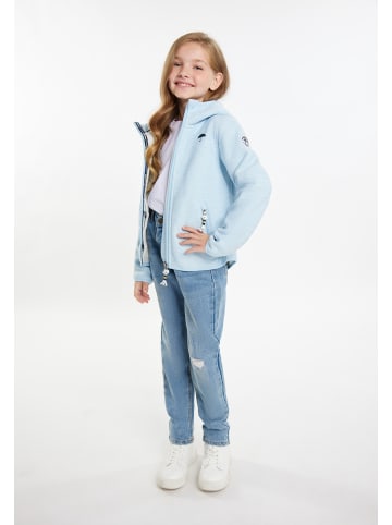 Schmuddelwedda Mädels Blouson + Tagesrucksack - Set in Eisblau Melange