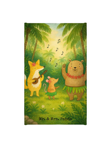 Mr. & Mrs. Panda Gästehandtuch Waldtiere Aloha Design ohne Spruch in Weiß