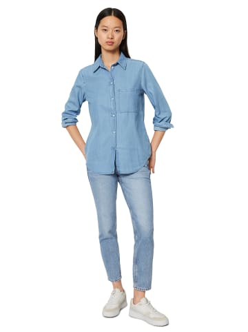 Marc O'Polo Denim Bluse regular in Essential mid blue wash