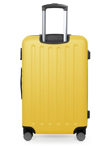 Hauptstadtkoffer Spree - Koffer-Set 3 Trolley Hartschale Koffer Gepäckset, TSA, 4 Rollen (S, M & L) in Gelb