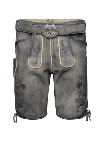 KRÜGER Lederhose Mirko in grau