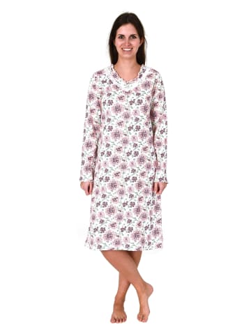 NORMANN Verspielt Nachthemd Spitze floralem Design - 82949 in weiss