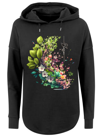 F4NT4STIC Oversized Hoodie Baum mit Blumen Oversize Hoodie in schwarz