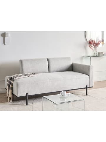 Beliani Chaiselongue SAVASSE in Grau/Schwarz - (W) 170 x (H) 78 x (L) 85 cm