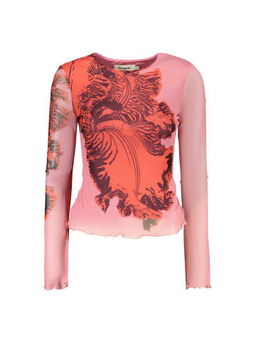 Desigual Pink Rosa Viskose Damen T-Shirt