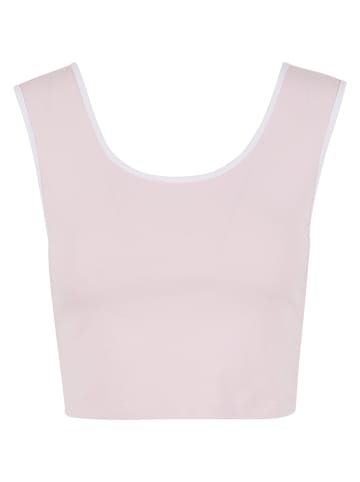 Urban Classics Urban Classics Cropped T-Shirts in blushedrose/white+white/black