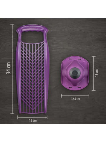 Börner Gemüsehobel Reibe PowerLine mit Fruchthalter in violett
