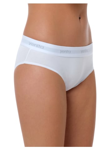 Yenita® Bikinislips (3er Set) Modern-Sports-Collection in weiss