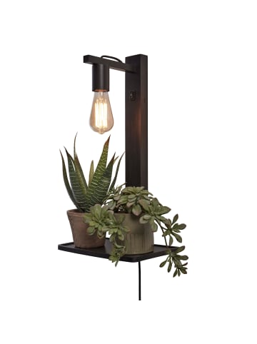 GOOD&MOJO Wandlampe Flores - Bambus Schwarz - 30x18x52cm