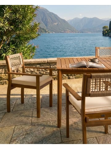 Beliani 2er-Set Esszimmerstuhl SUMIRAGO in Braun