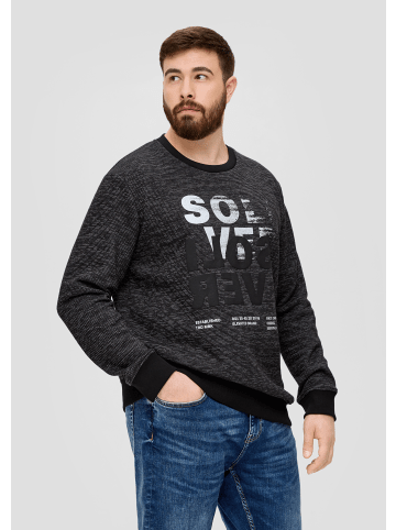 s.Oliver Sweatshirt langarm in Schwarz