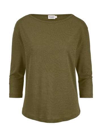 Hessnatur Longsleeve Relaxed in goldoliv