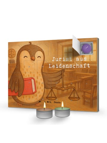 Mr. & Mrs. Panda Kerzen Adventskalender Jurist Leidenschaft Desi... in Weiß