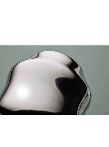 Gense Vase Dorotea in Glänzender Stahl