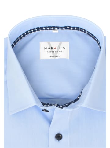 MARVELIS Modern Fit Businesshemd in Hellblau