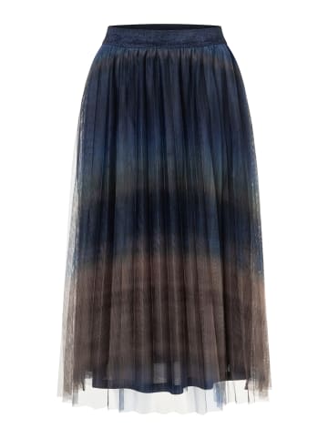 More & More Schlupfrock midi, plissiert in fine gradient print