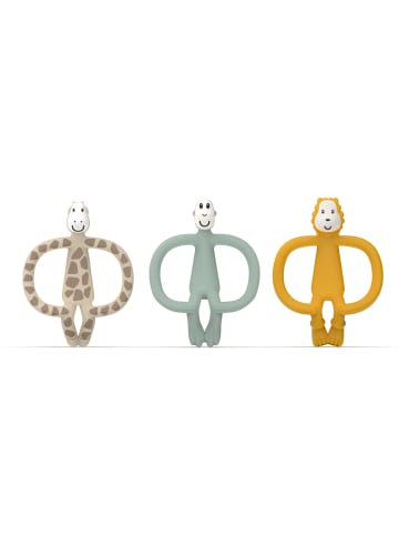 MATCHSTICK MONKEY Geschenkset Beißringe 3er Pack - Löwe, Giraffe & Affe