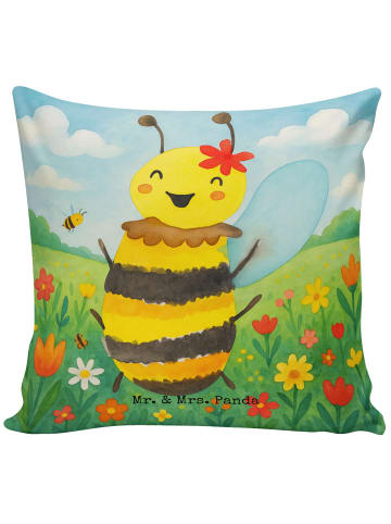 Mr. & Mrs. Panda Sofakissen Biene Happy Design ohne Spruch in Weiß